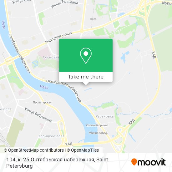 104, к. 25 Октябрьская набережная map