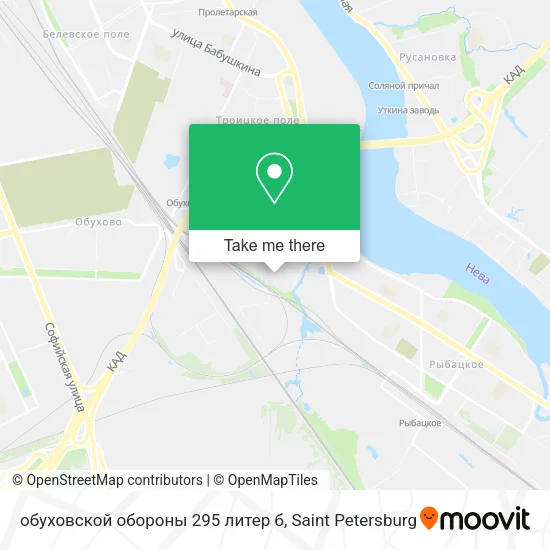 обуховской обороны 295 литер б map