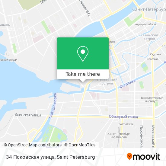 34 Псковская улица map