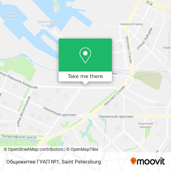 Общежитие ГУАП №1 map
