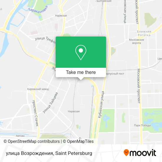 улица Возрождения map