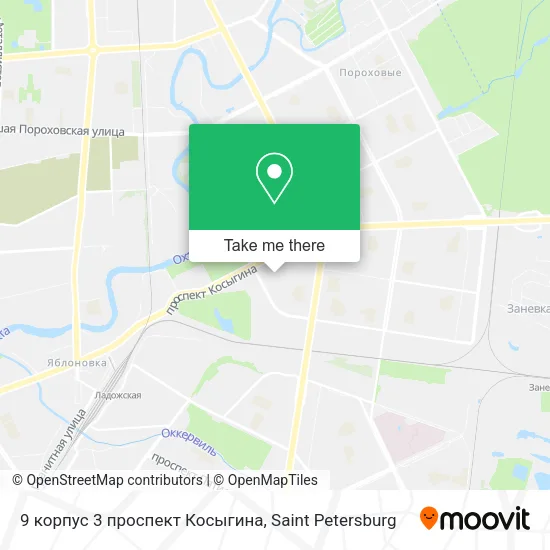9 корпус 3 проспект Косыгина map