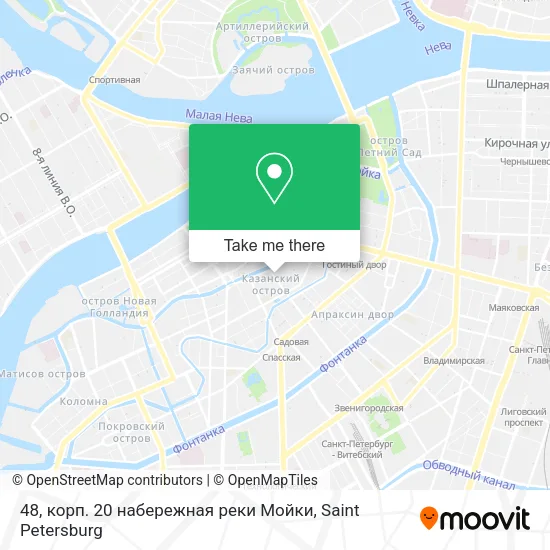48, корп. 20 набережная реки Мойки map