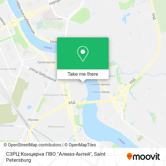 СЗРЦ Концерна ПВО "Алмаз-Антей" map