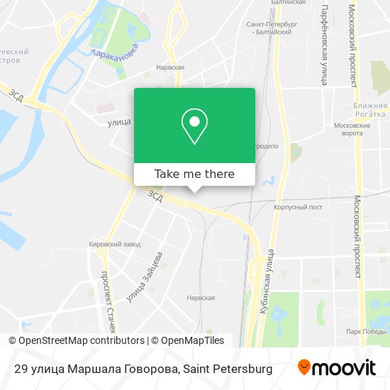 29 улица Маршала Говорова map