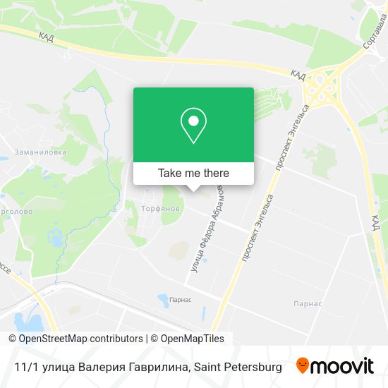 11/1 улица Валерия Гаврилина map