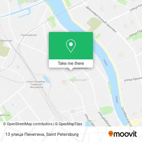 13 улица Пинегина map