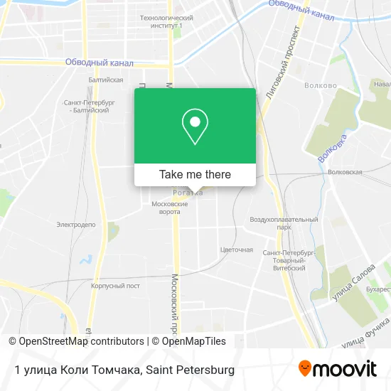 1 улица Коли Томчака map