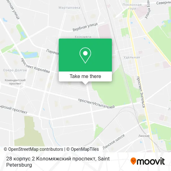28 корпус 2 Коломяжский проспект map