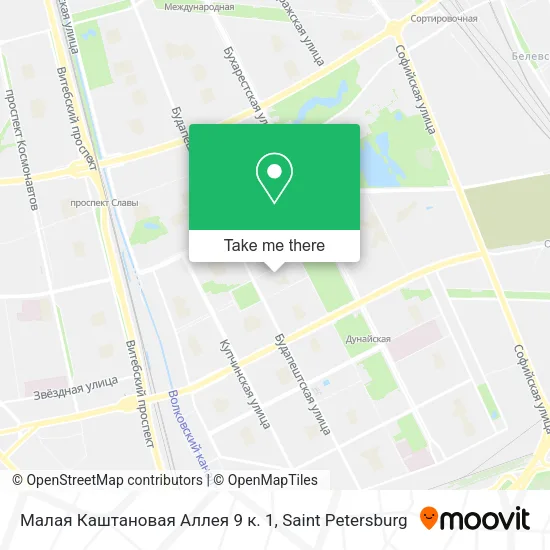 Малая Каштановая Аллея 9 к. 1 map