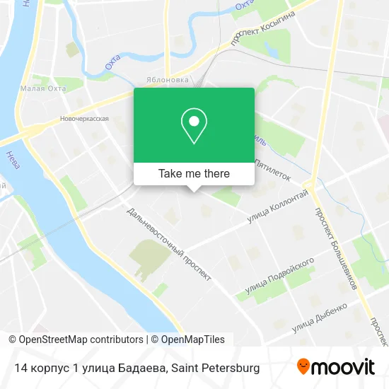 14 корпус 1 улица Бадаева map