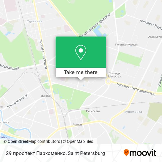 29 проспект Пархоменко map