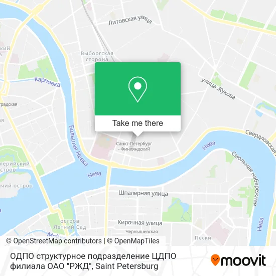 ОДПО структурное подразделение ЦДПО филиала ОАО "РЖД" map