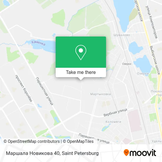 Маршала Новикова 40 map