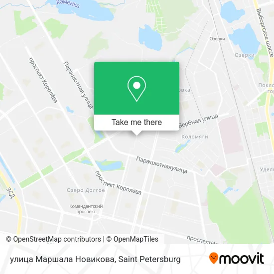улица Маршала Новикова map