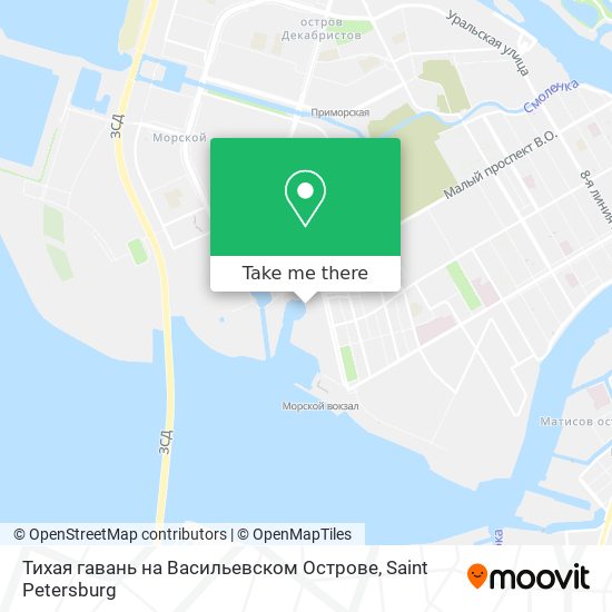 Тихая гавань на Васильевском Острове map
