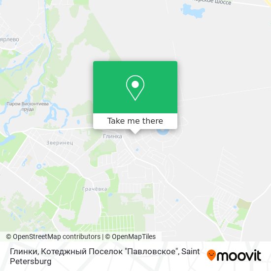 Глинки, Котеджный Поселок "Павловское" map