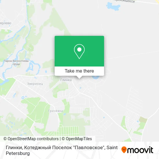 Глинки, Котеджный Поселок "Павловское" map