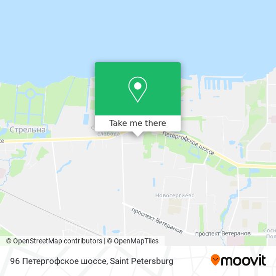96 Петергофское шоссе map