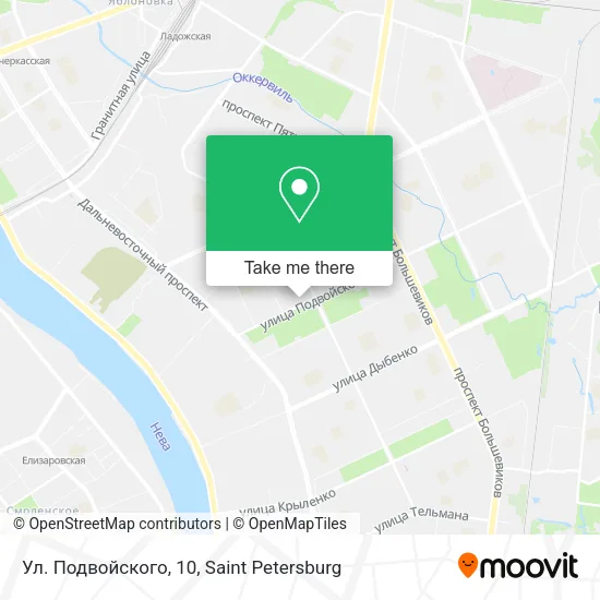 Ул. Подвойского, 10 map