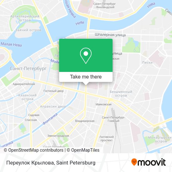 Переулок Крылова map