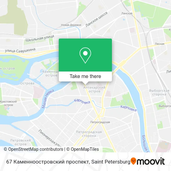 67 Каменноостровский проспект map