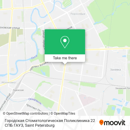 Городская Стоматологическая Поликлиника 22 СПБ ГАУЗ map