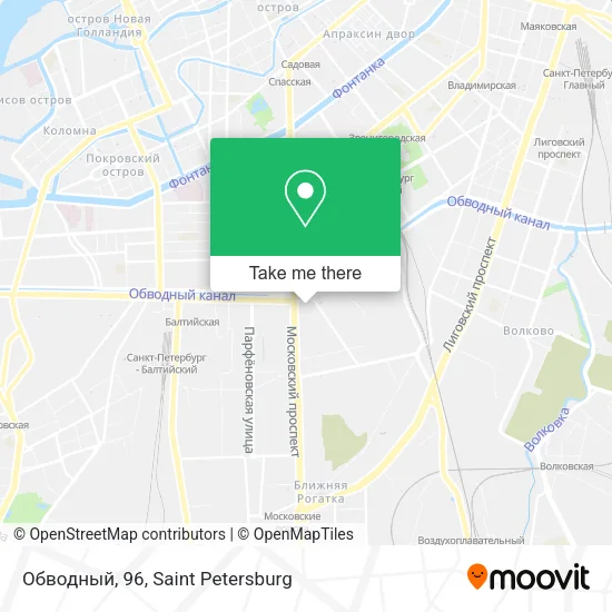 Обводный, 96 map