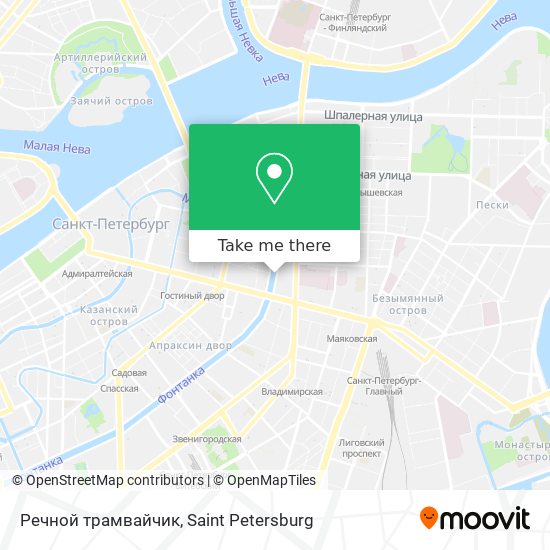 Речной трамвайчик map