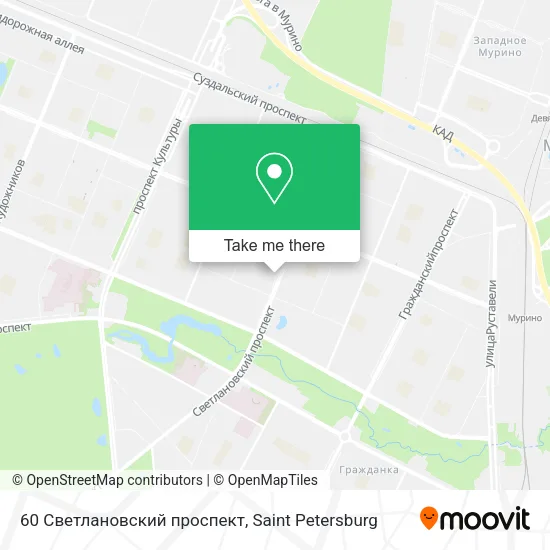 60 Светлановский проспект map
