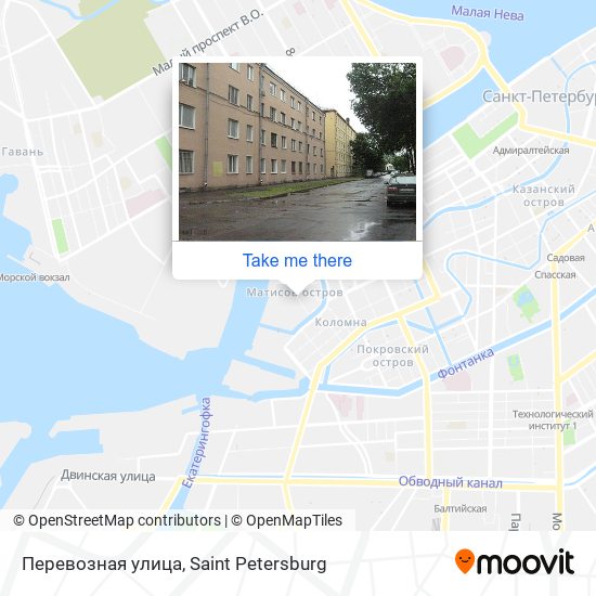 Перевозная улица map