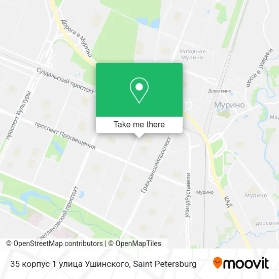 35 корпус 1 улица Ушинского map