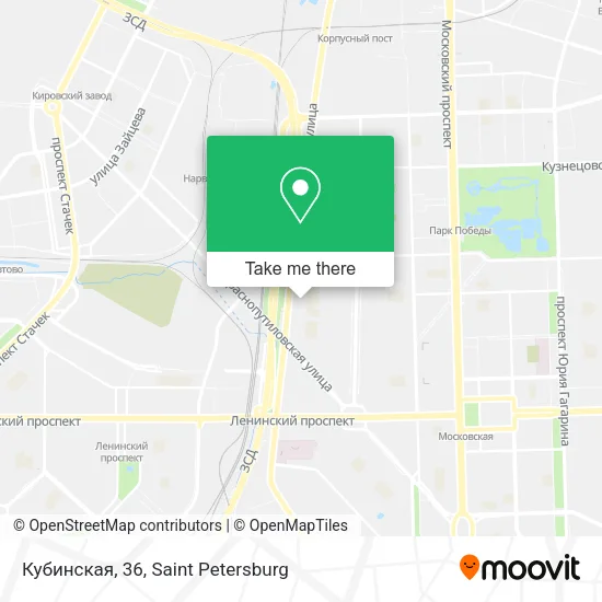 Кубинская, 36 map