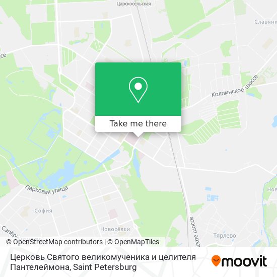 Церковь Святого великомученика и целителя Пантелеймона map