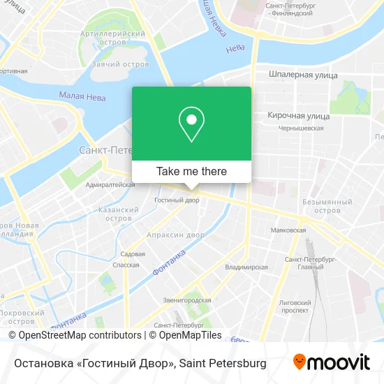 Остановка «Гостиный Двор» map