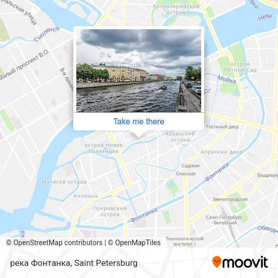 река Фонтанка map