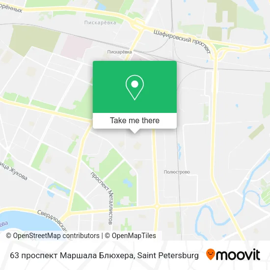63 проспект Маршала Блюхера map