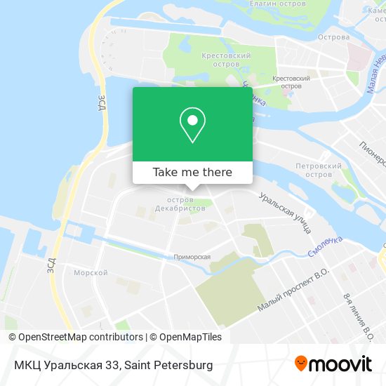 МКЦ Уральская 33 map