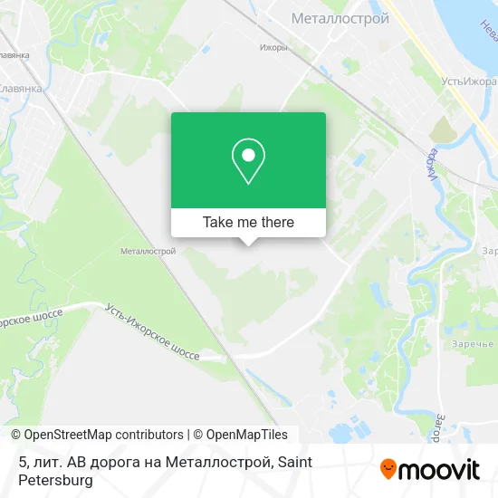 5, лит. АВ дорога на Металлострой map
