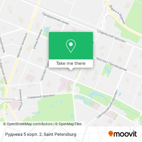 Руднева 5 корп. 2 map
