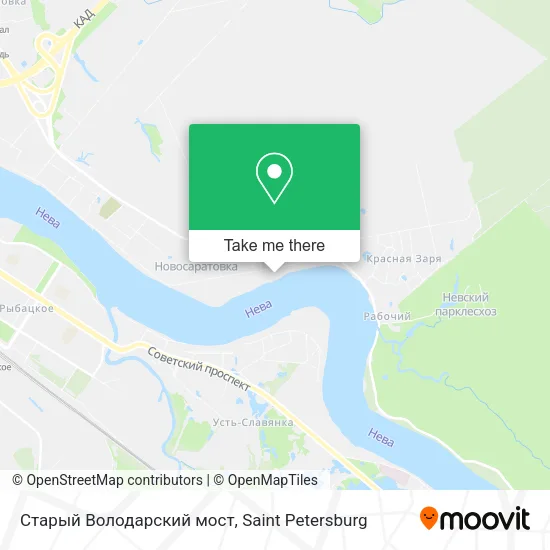 Старый Володарский мост map