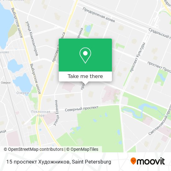 15 проспект Художников map