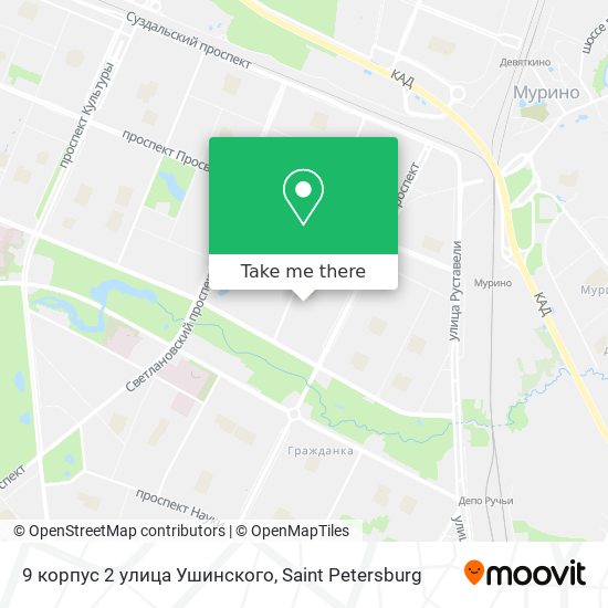 9 корпус 2 улица Ушинского map