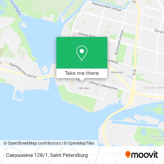 Савушкина 128/1 map