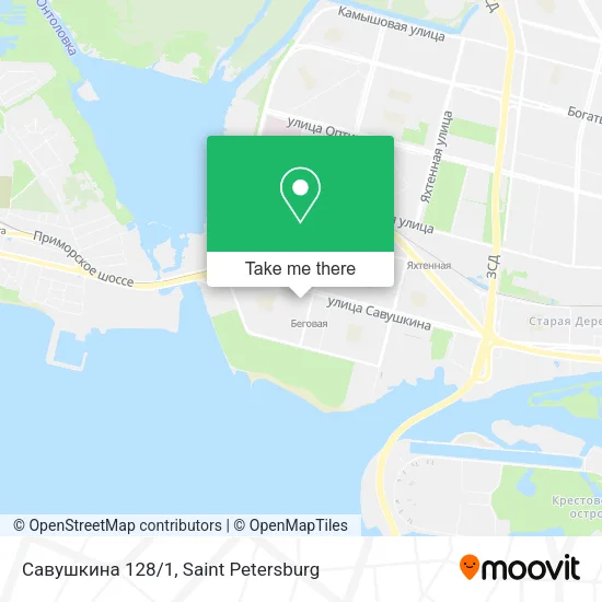 Савушкина 128/1 map