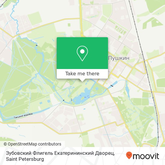 Зубовский Флигель Екатерининский Дворец map