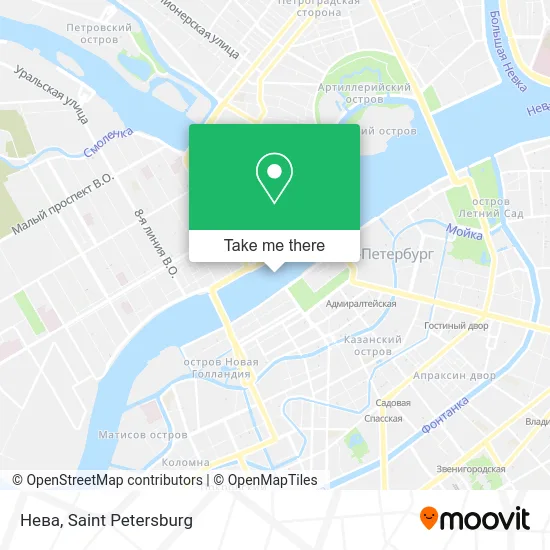 Нева map