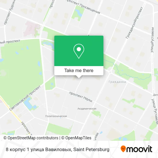 8 корпус 1 улица Вавиловых map