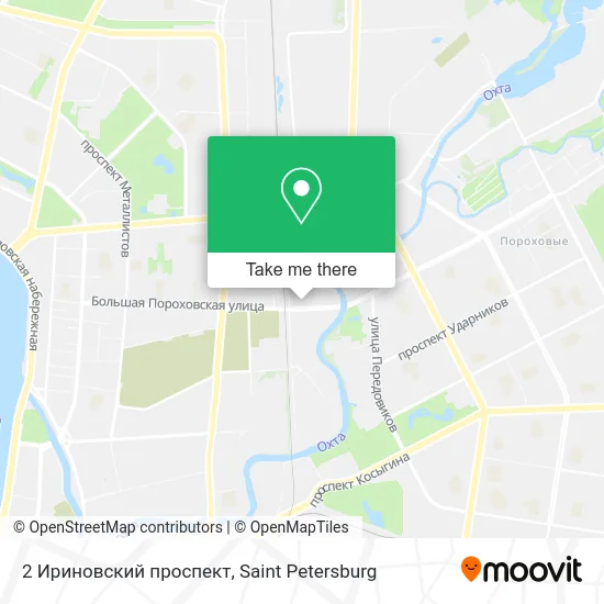 2 Ириновский проспект map