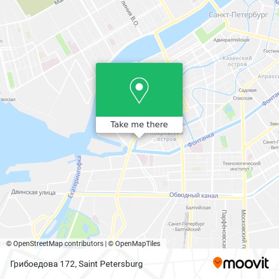 Грибоедова 172 map